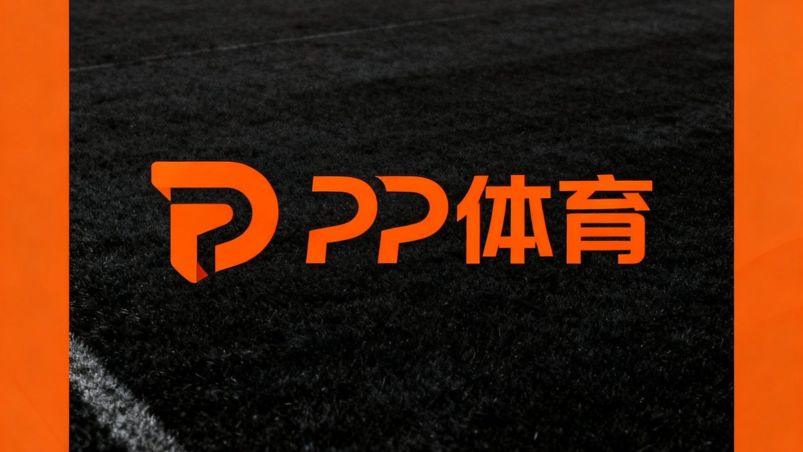 PP体育品牌标识，橙黑配色，代表中国知名体育赛事直播平台